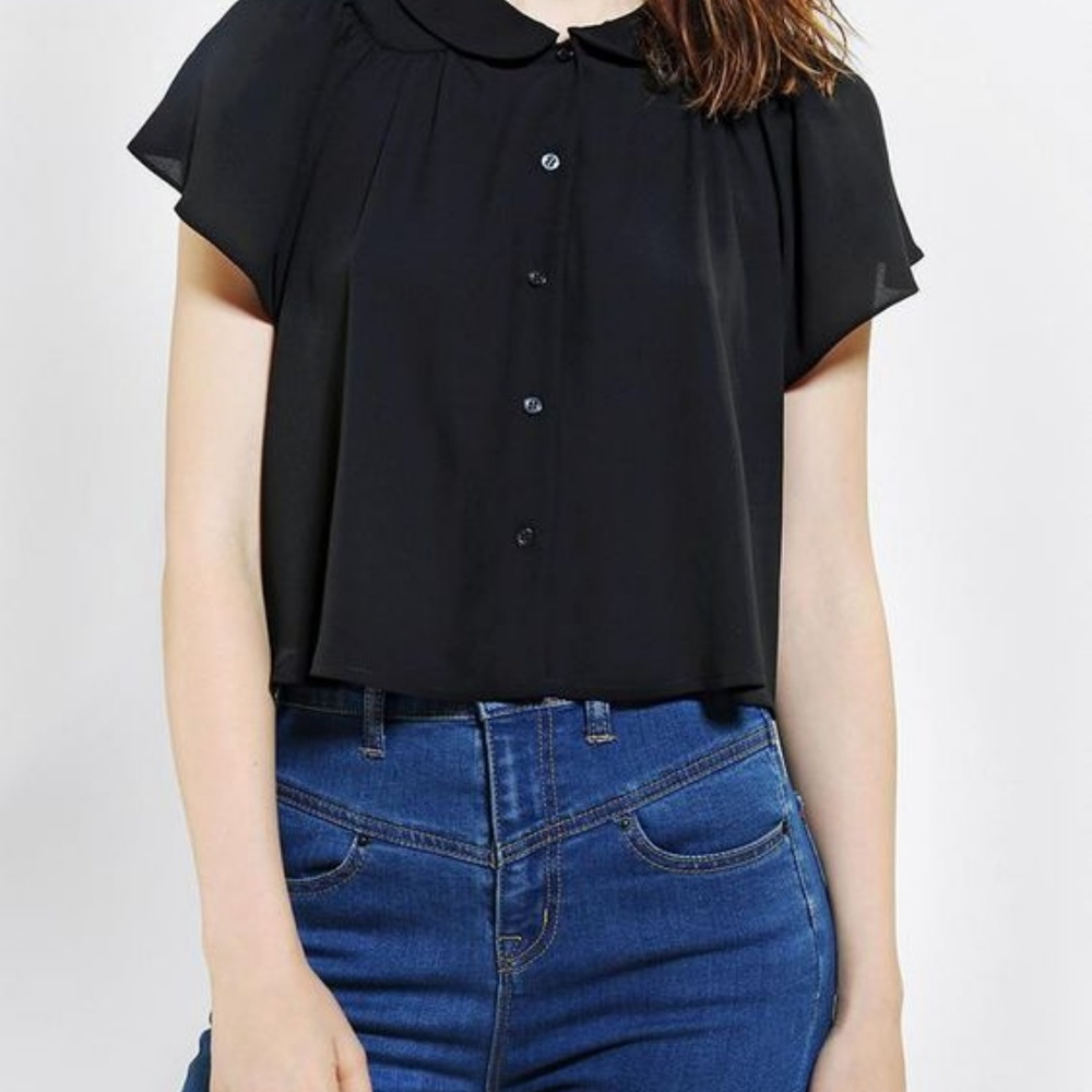 Urban Outfitters Black Short Sleeve Top